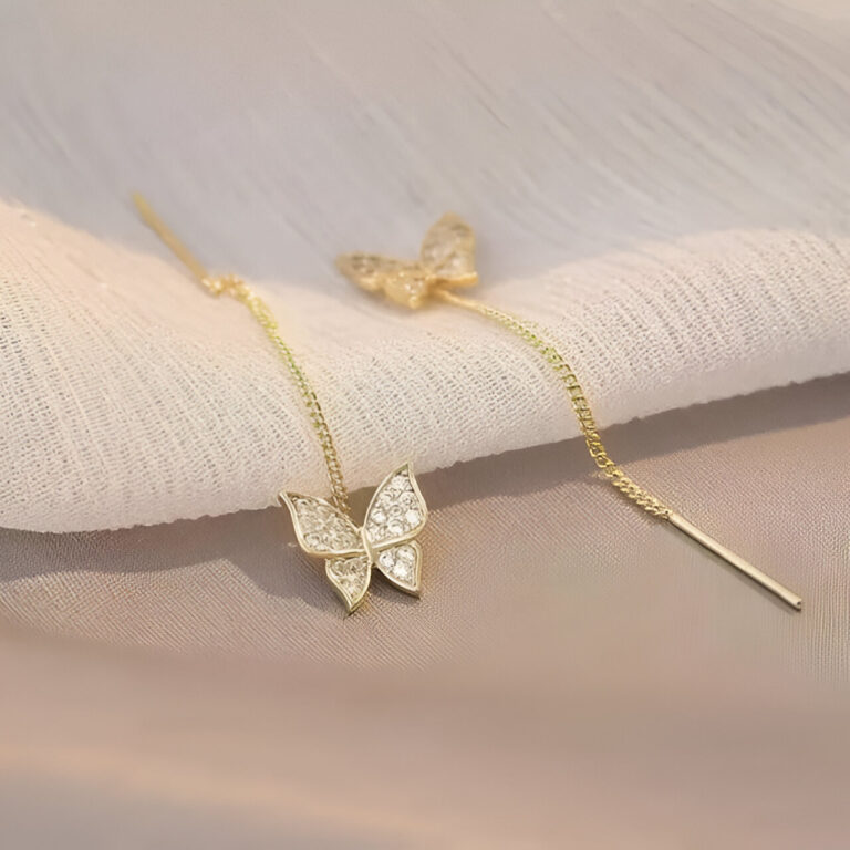 Golden Butterfly Shape Korean earring2