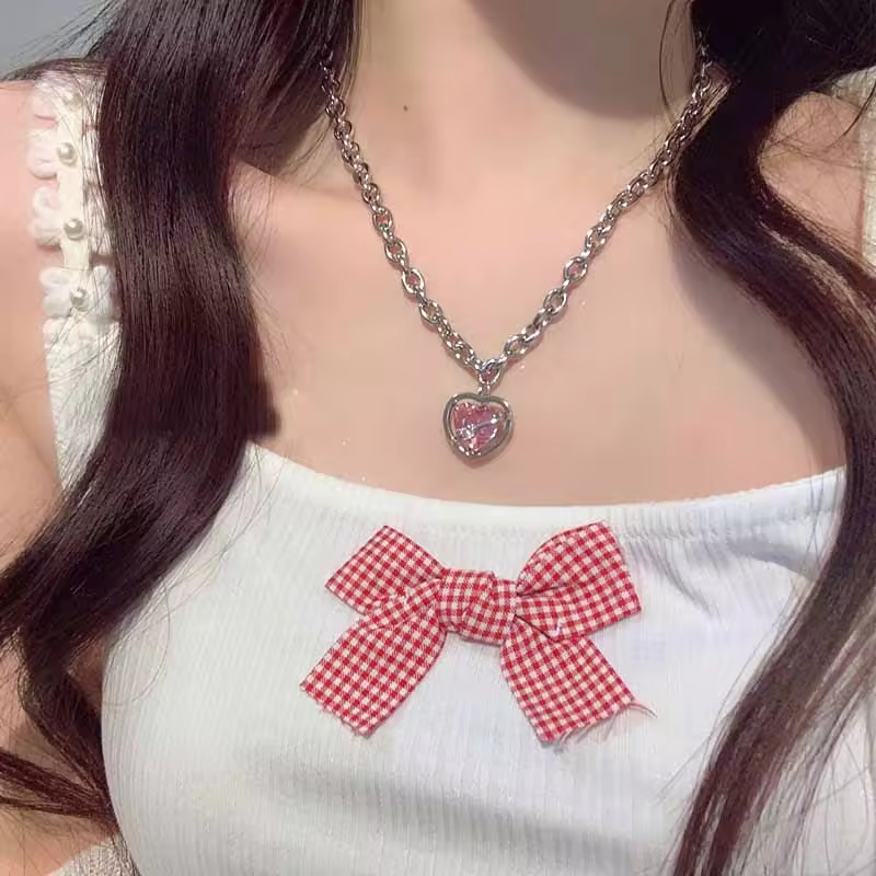 A collection of Korean necklaces featuring intricate designs from Jewelaa.