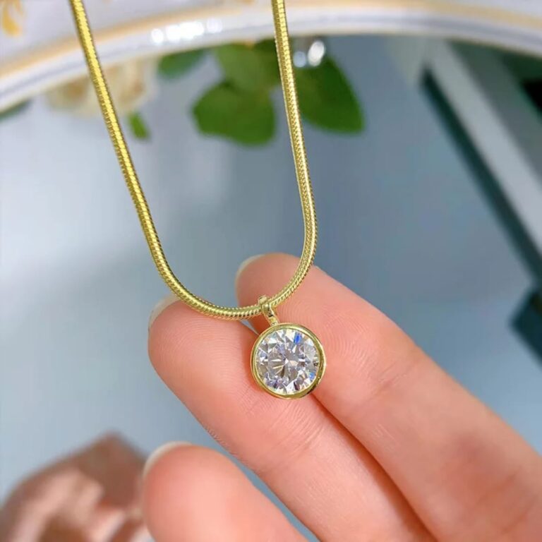 Model 342 bauble Cluster Diamond pendant Necklace2